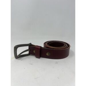 WILL Leather Goods Genuine Oxblood‎ Leather Belt Men's Size 31-37